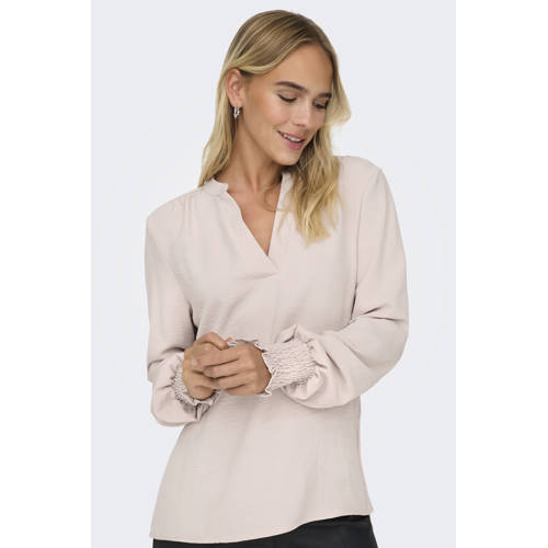 ONLY blousetop ONLMETTE van polyester zachtroze afbeelding