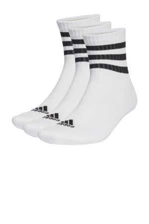 sokken - set van 3 wit/zwart