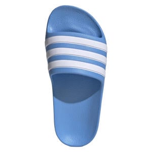 Adilette Aqua badslippers blauw/wit