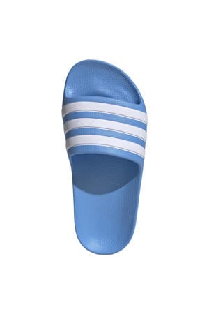 Adilette Aqua badslippers blauw/wit