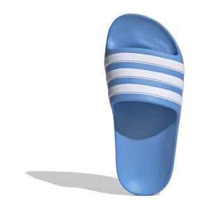 Adilette Aqua  slipper blauw/wit