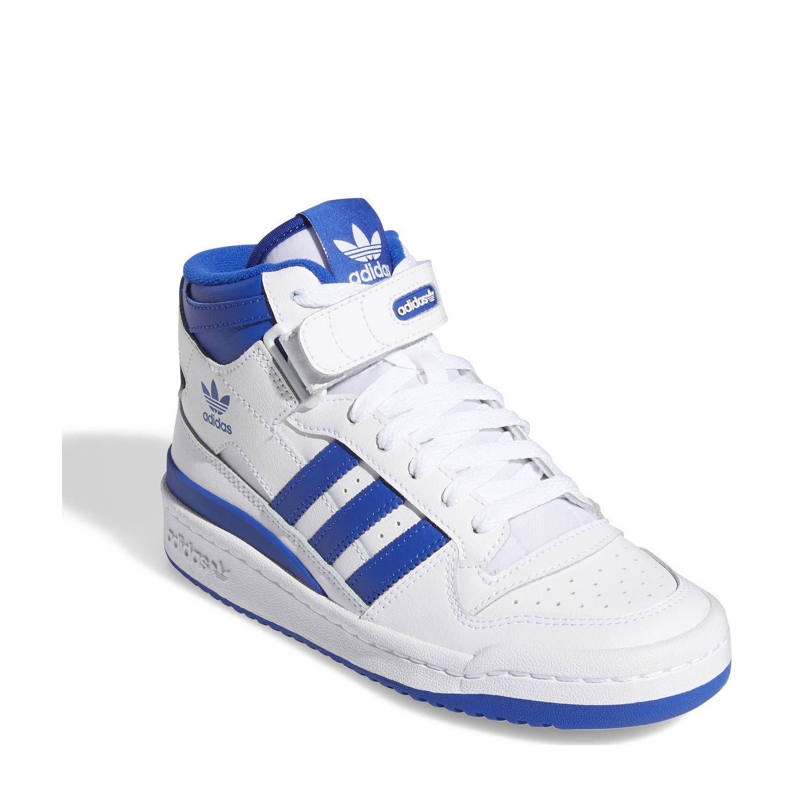 adidas Originals Forum Mid sneakers wit/blauw | wehkamp