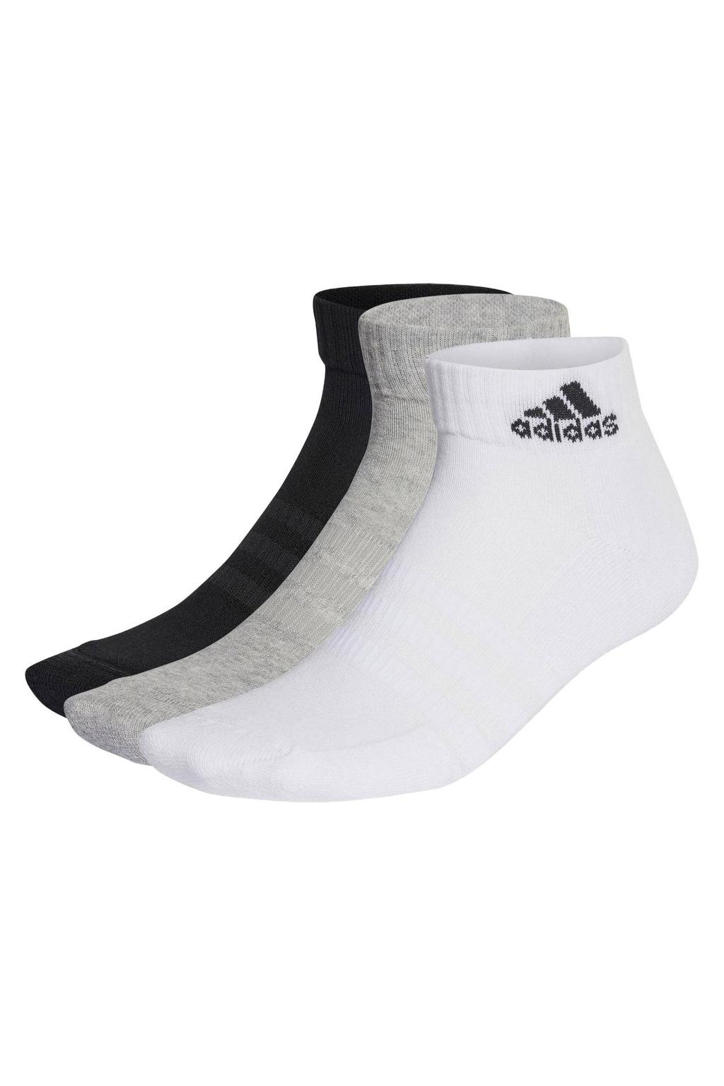 adidas Performance sokken - zwart/grijs/wit (set van 3)