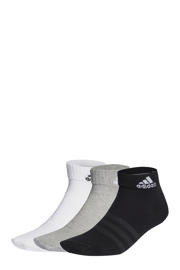 thumbnail: adidas Performance   sportsokken set van 3 wit/grijs/zwart