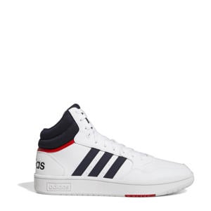 Hoops 3.0 Mid sneakers wit/donkerblauw/rood