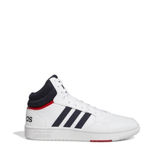 Hoops 3.0 Mid sneakers wit/donkerblauw/rood