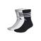 adidas Performance sokken - grijs/wit/zwart (set van 3)