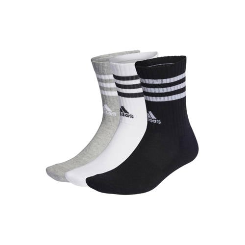 adidas Performance sokken - set van 3 grijs/wit/zwart afbeelding