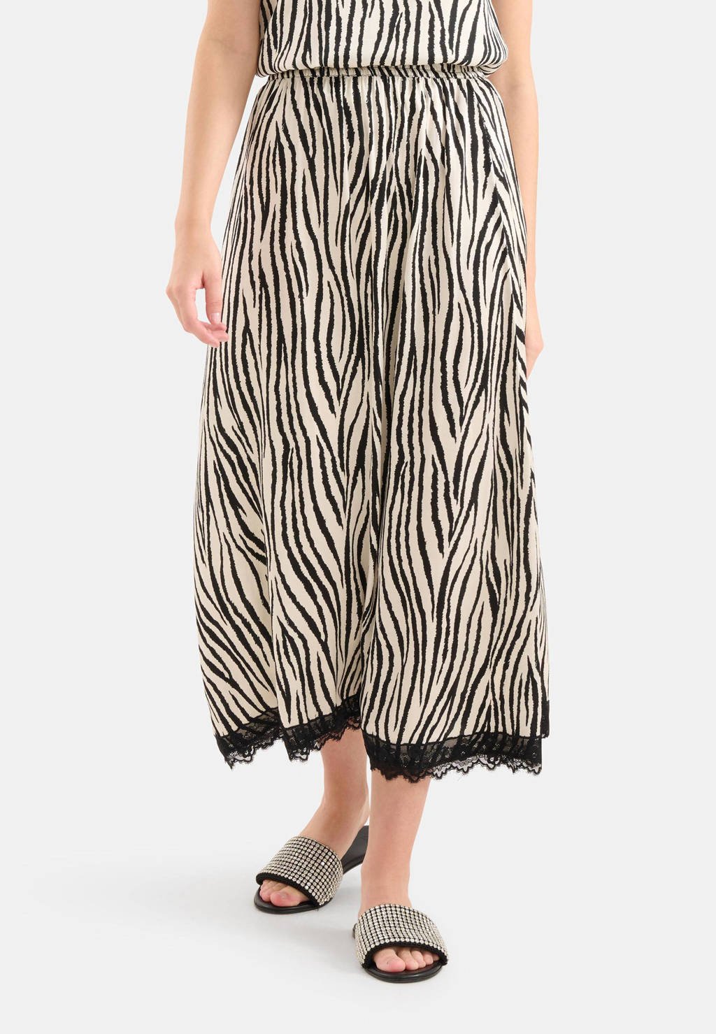Shoeby Lange Rok Zebra Print Shoeby Maxi Rok Met Zebraprint En