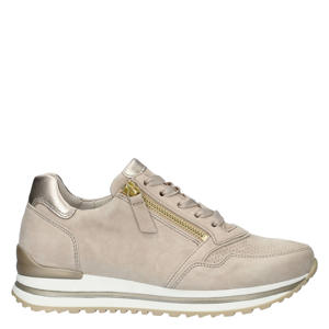   suède sneakers beige