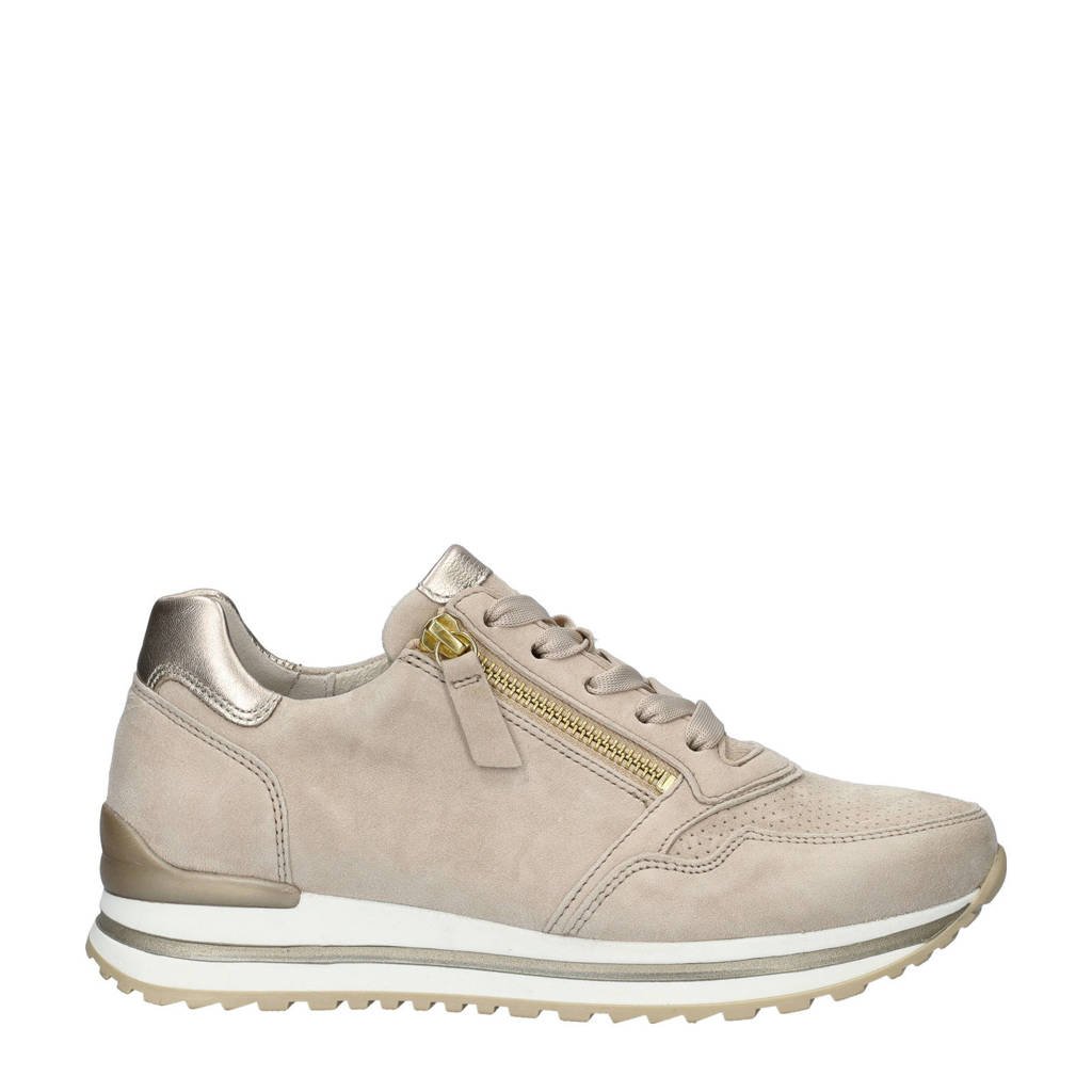 Gabor suède sneakers beige kopen? Morgen in huis wehkamp