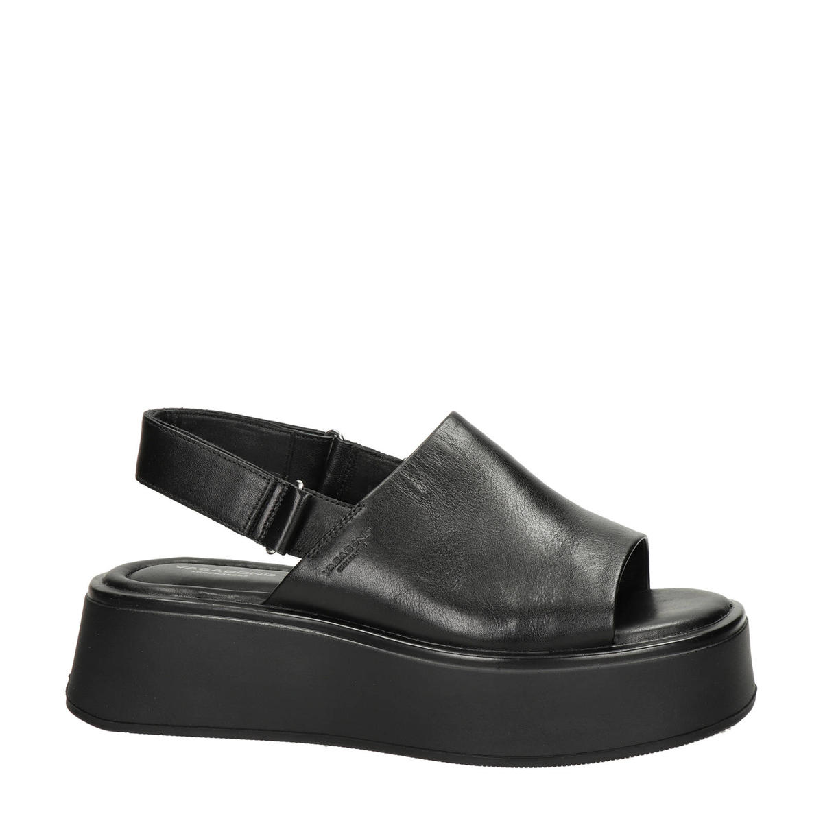 Vagabond Courtney leren sandalen zwart wehkamp