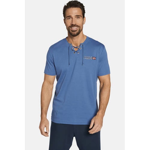 Jan Vanderstorm loose T-shirt MAYKO Plus Size blauw - (set van 2) afbeelding