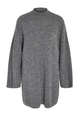 jurk NMBALANCE met wol grijs