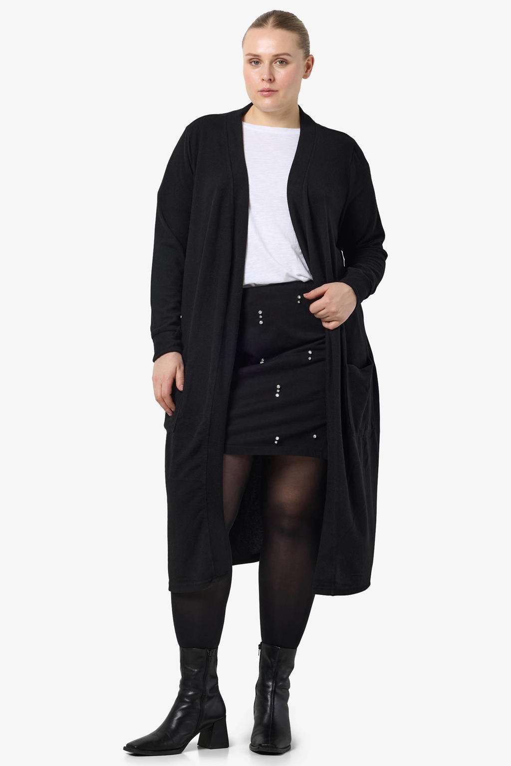 NOISY MAY Curve vest NMCITY zwart
