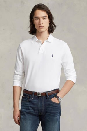 slim fit polo white