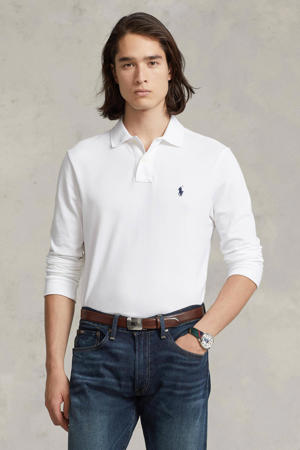 slim fit polo white
