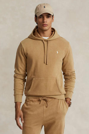 hoodie met logo rustic tan