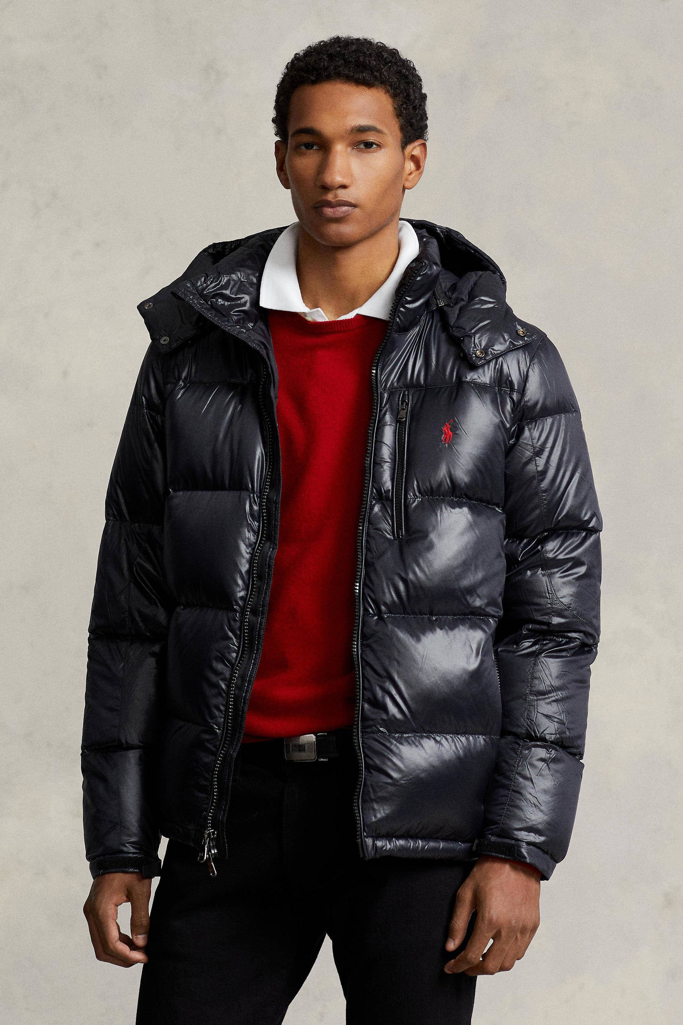 Ralph lauren leren online jas heren