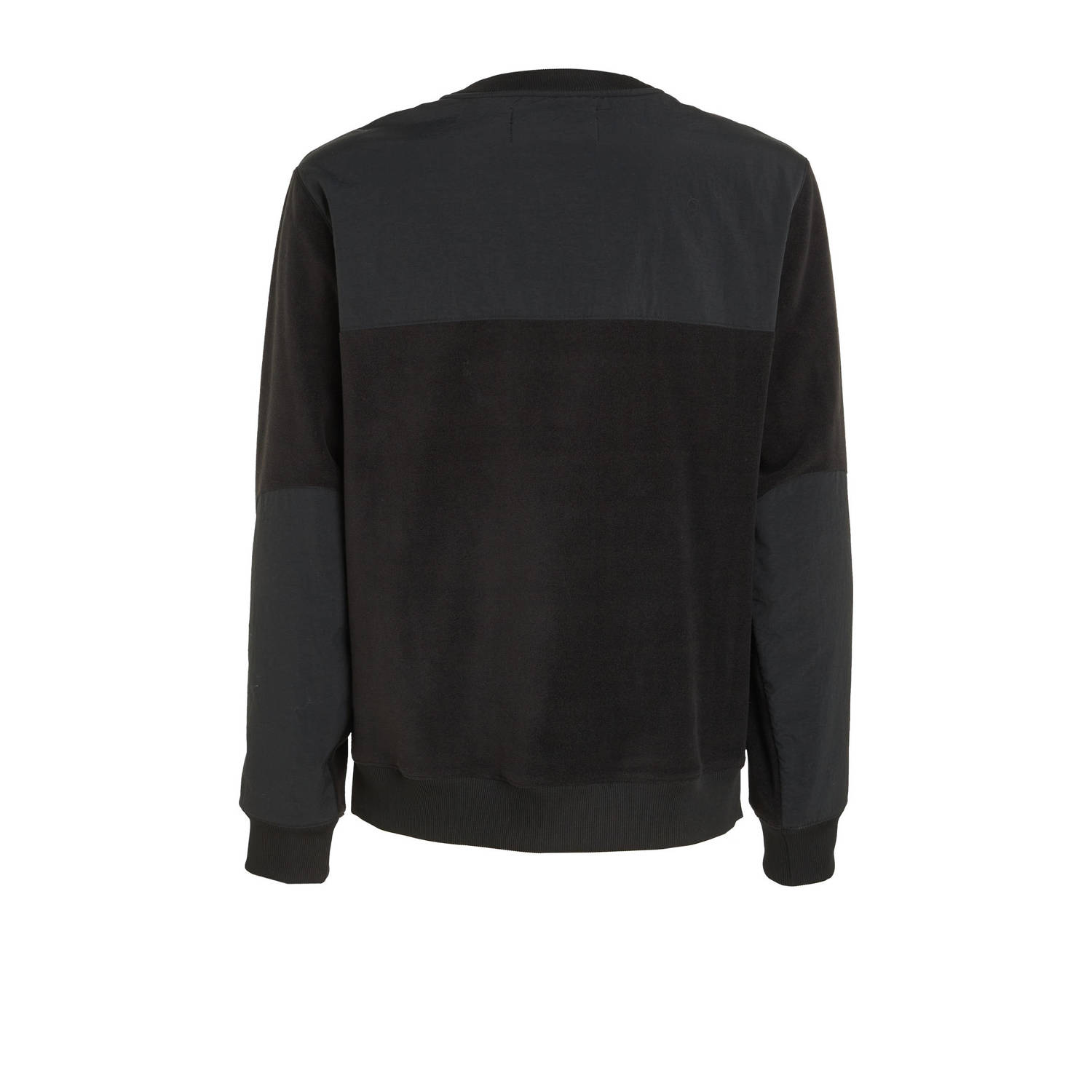 CALVIN KLEIN JEANS fleece sweater met printopdruk black