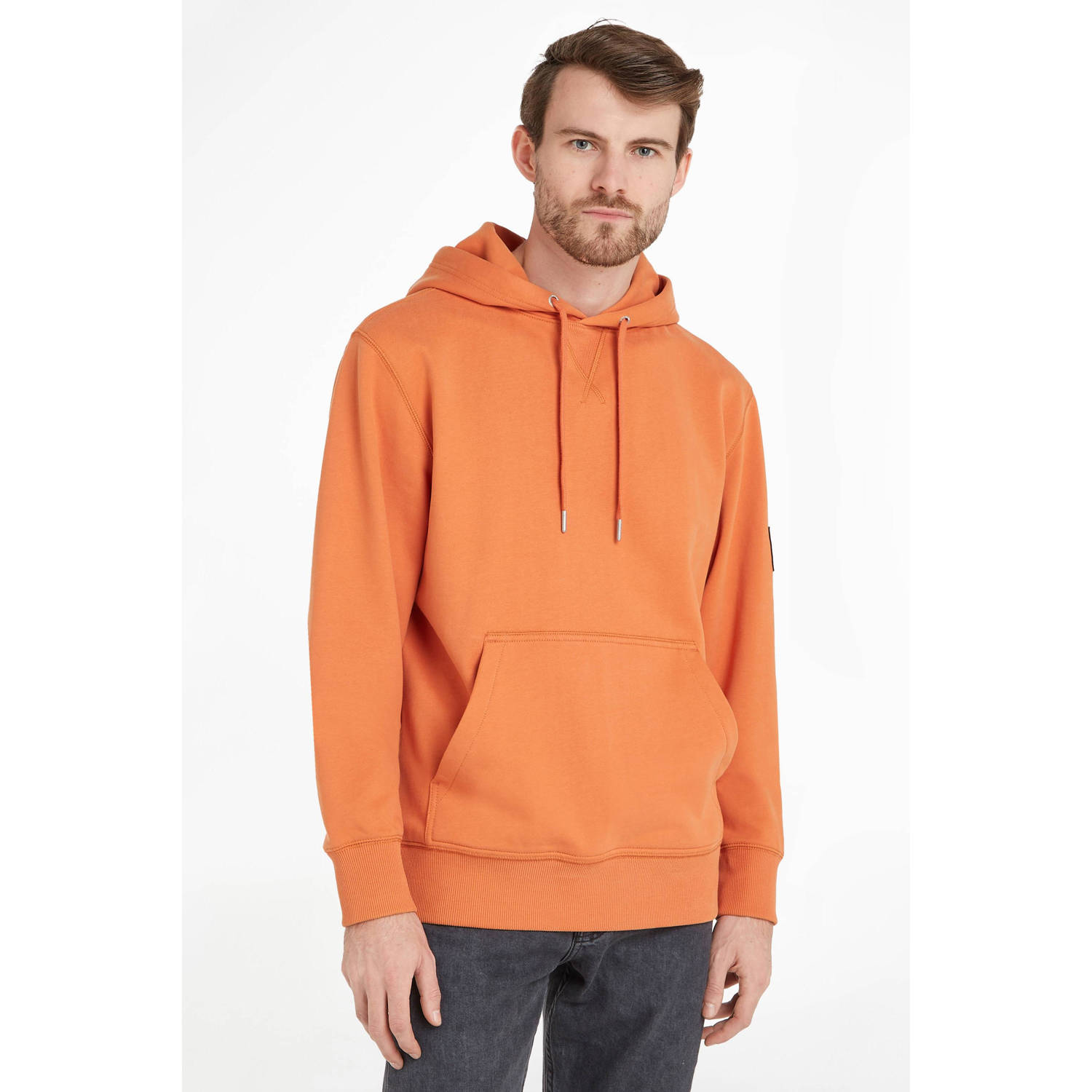 CALVIN KLEIN JEANS hoodie met printopdruk sec burnt clay