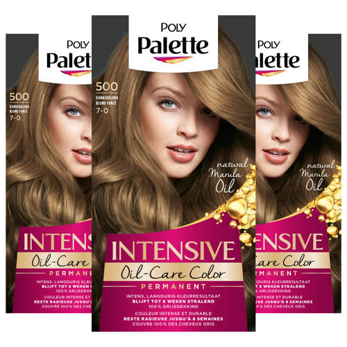 Wehkamp Schwarzkopf Poly Palette haarkleuring - voordeelverpakking - 500 Donkerblond aanbieding