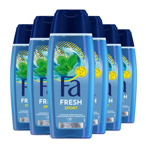 Sport douchegel - 6 x 250 ml - voordeelverpakking