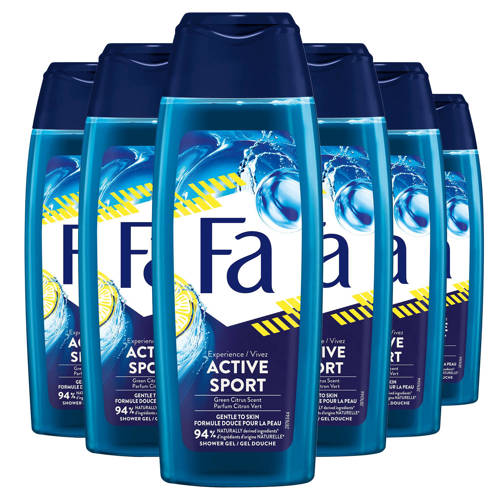 Wehkamp Fa Sport douchegel - 6 x 250 ml - voordeelverpakking aanbieding