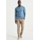 WE Fashion gebreide polo lichtblauw
