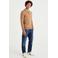 WE Fashion gebreide polo lichtbruin