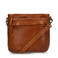 Manfield leren schoudertas bruin