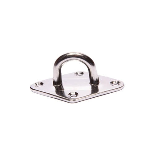 Platinum plaat met oog voor bevestiging schaduwdoek afbeelding