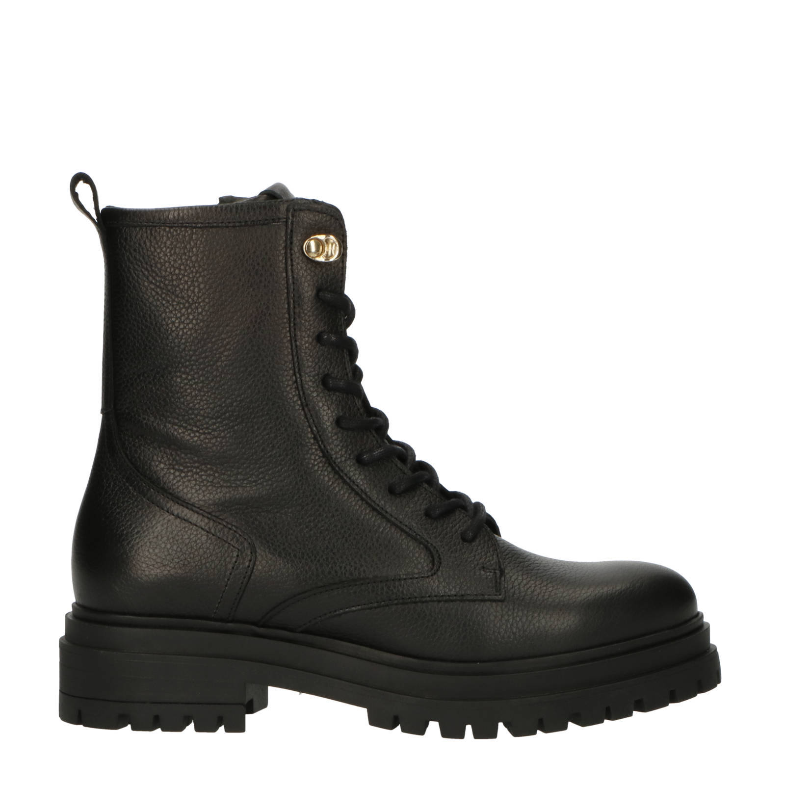 Leren veterboots dames online sale