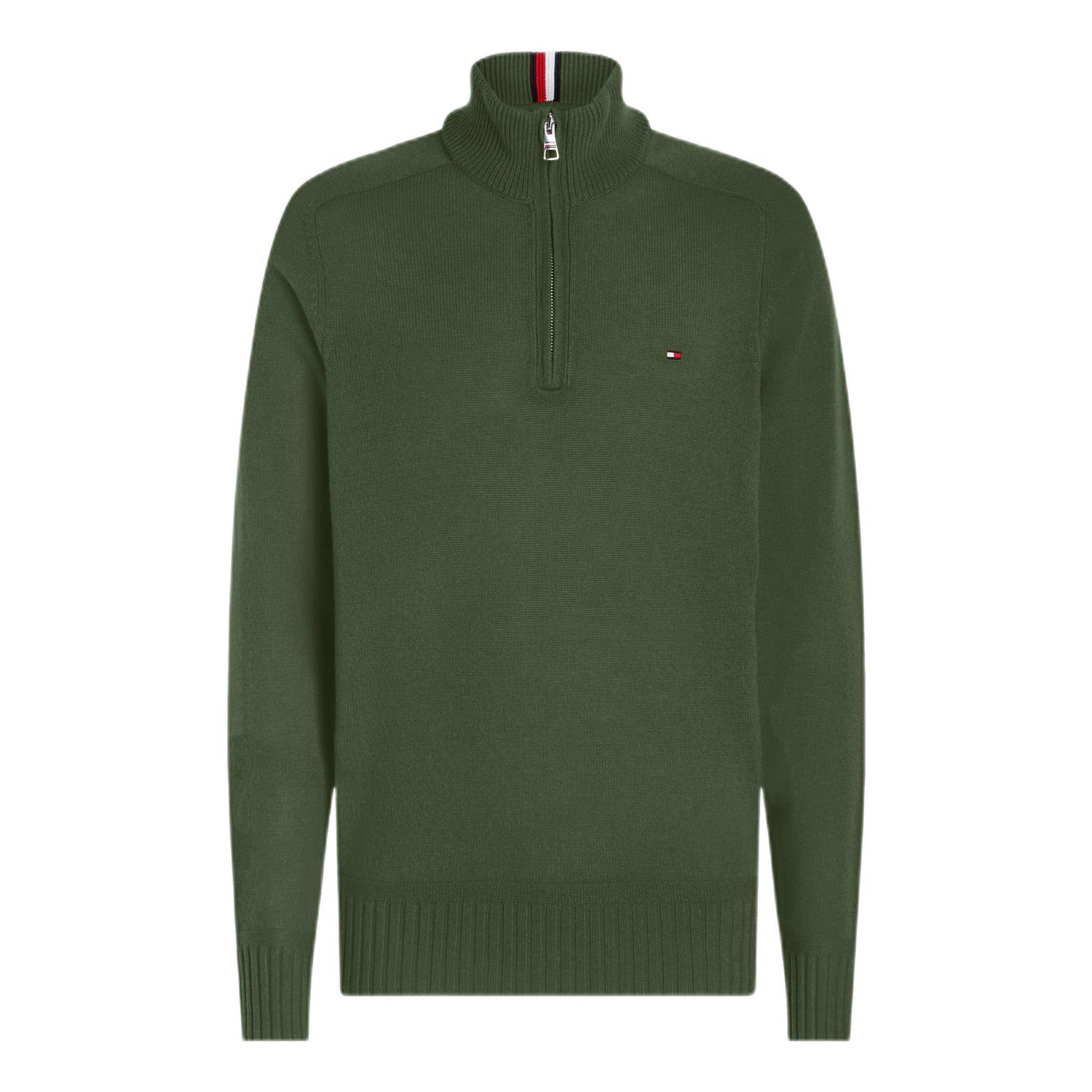 Tommy Hilfiger trui van merinowol en logo putting green