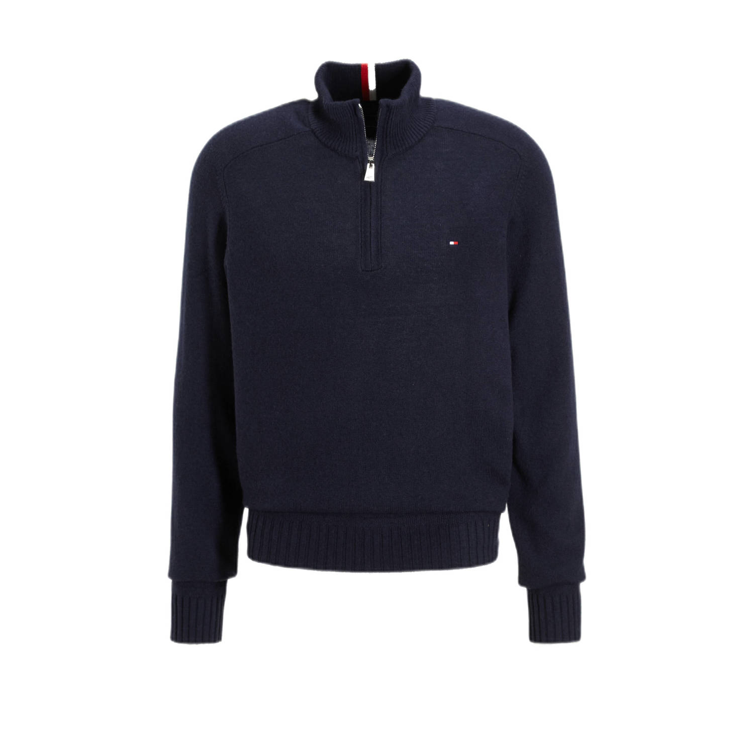 Tommy Hilfiger gebreide trui van merinowol en logo desert sky