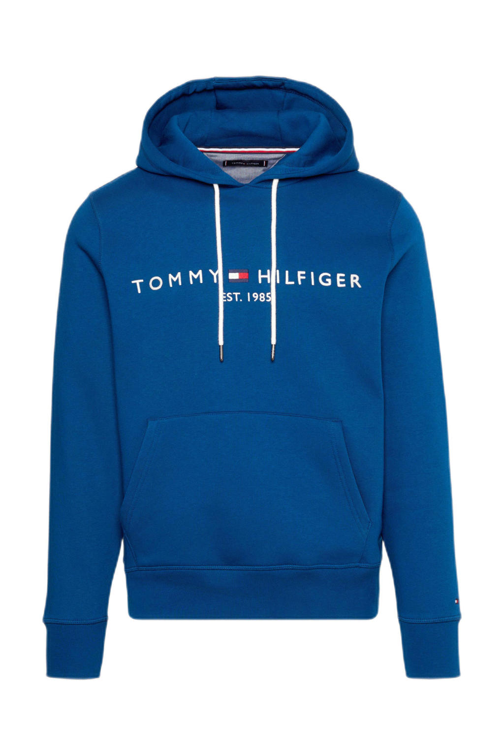 Tommy Hilfiger hoodie met logo deep indigo wehkamp