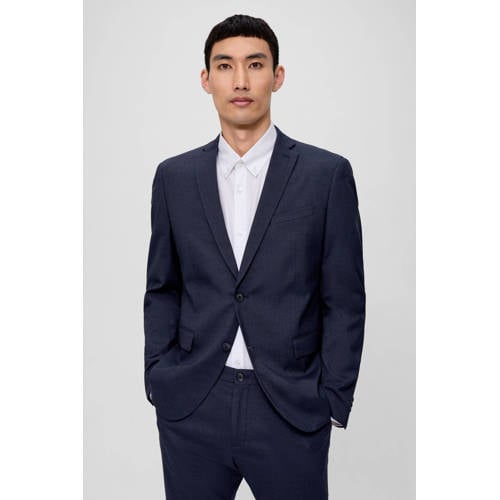 s.Oliver BLACK LABEL slim fit colbert donkerblauw afbeelding
