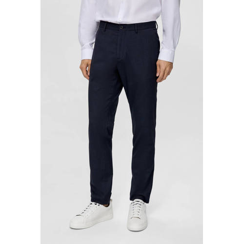 s.Oliver BLACK LABEL slim fit pantalon marine afbeelding