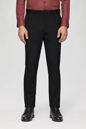 slim fit pantalon zwart
