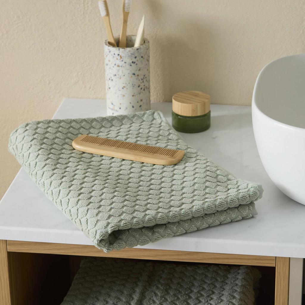 NOUS Living handdoek mintgroen (100x50 cm)