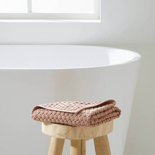 Wehkamp NOUS Living handdoek oudroze (100x50 cm) aanbieding