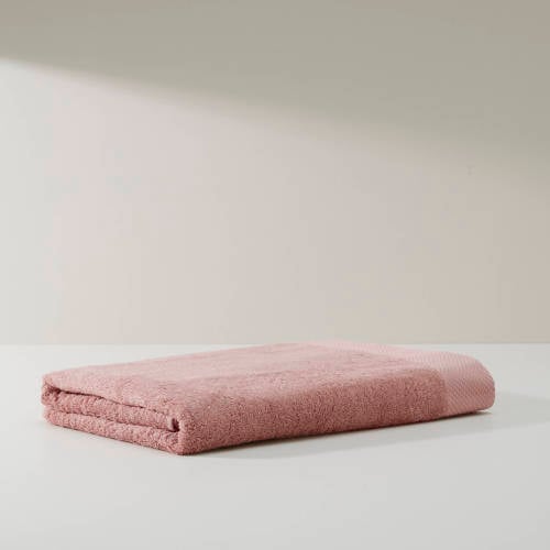 Wehkamp NOUS Living douchelaken roze (140x70 cm) aanbieding