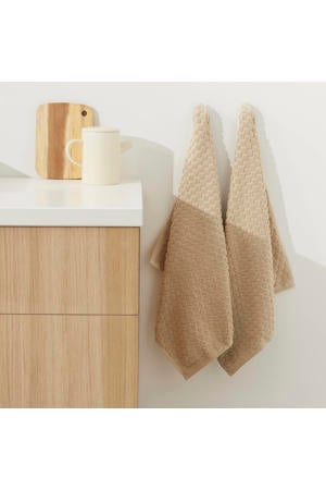keukendoek zand (50x55 cm) (set van 2)