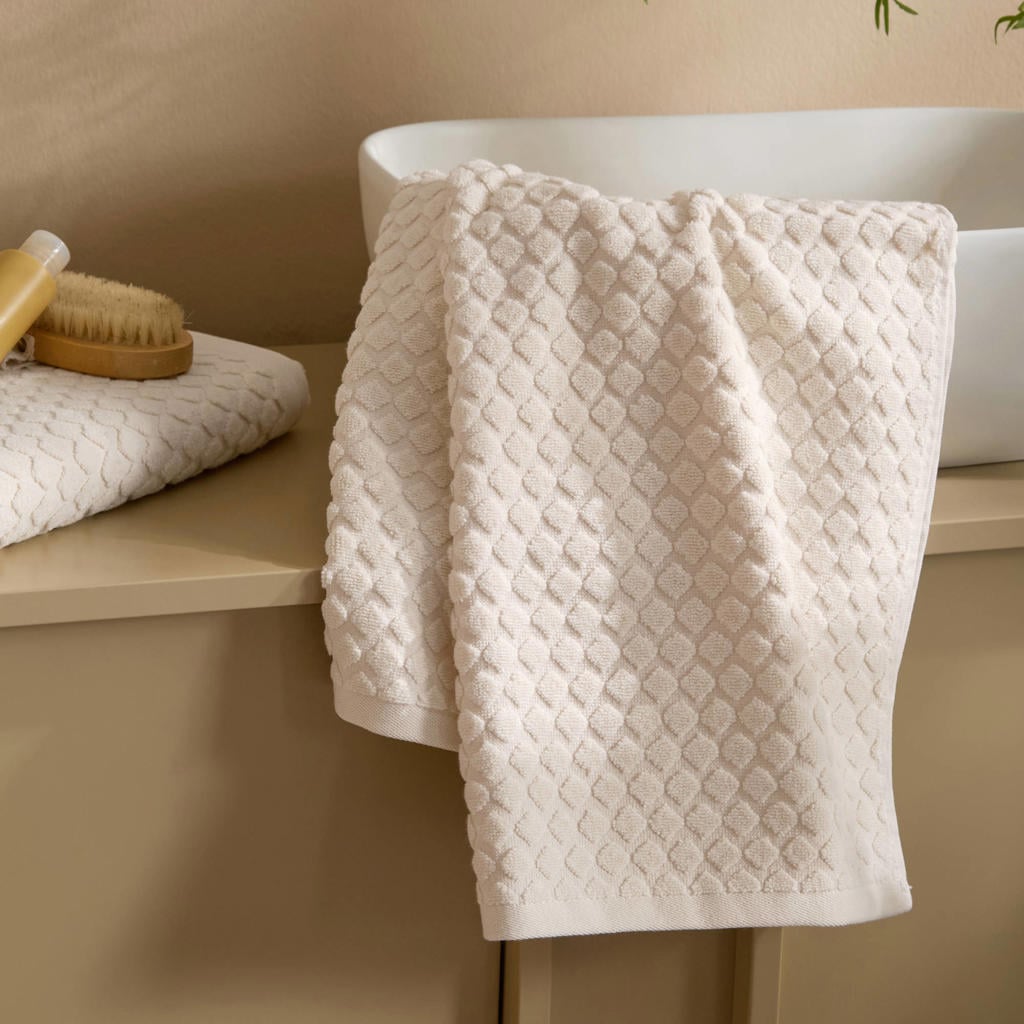NOUS Living handdoek offwhite (100x50 cm)