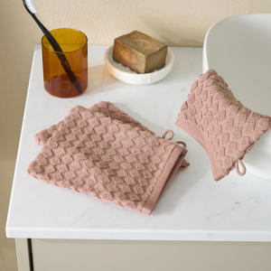 washand oudroze (set van 3) (15x21 cm)