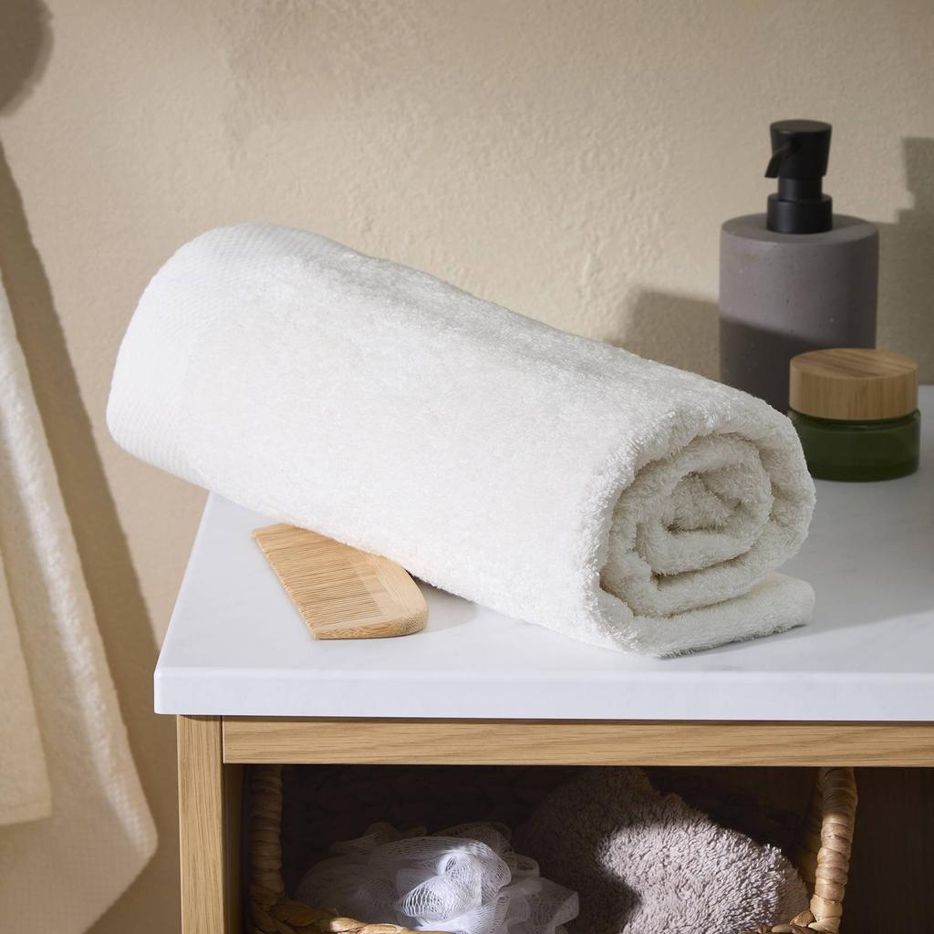 NOUS Living handdoek offwhite (100x50 cm)