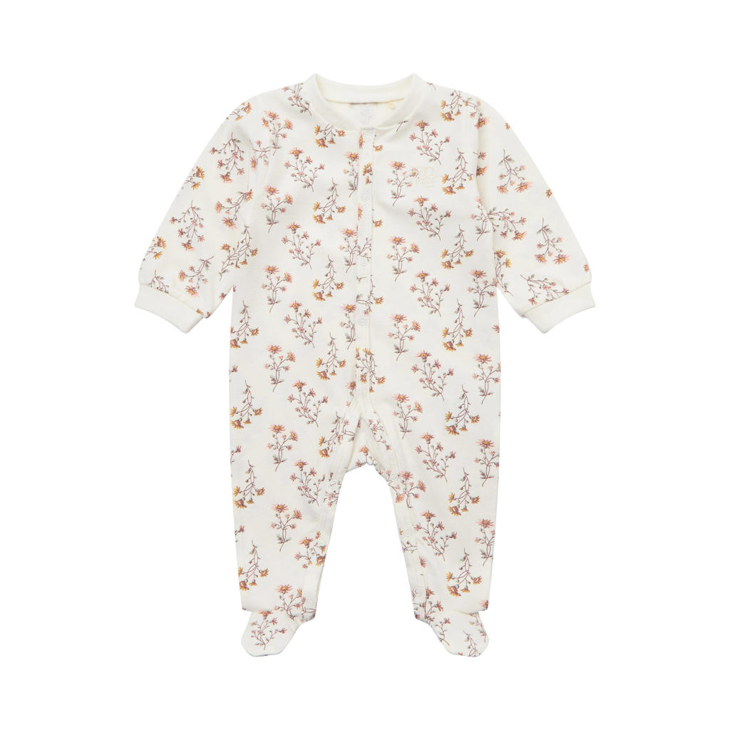 Petit by Sofie Schnoor boxpak met bloemenprint ecru/roze