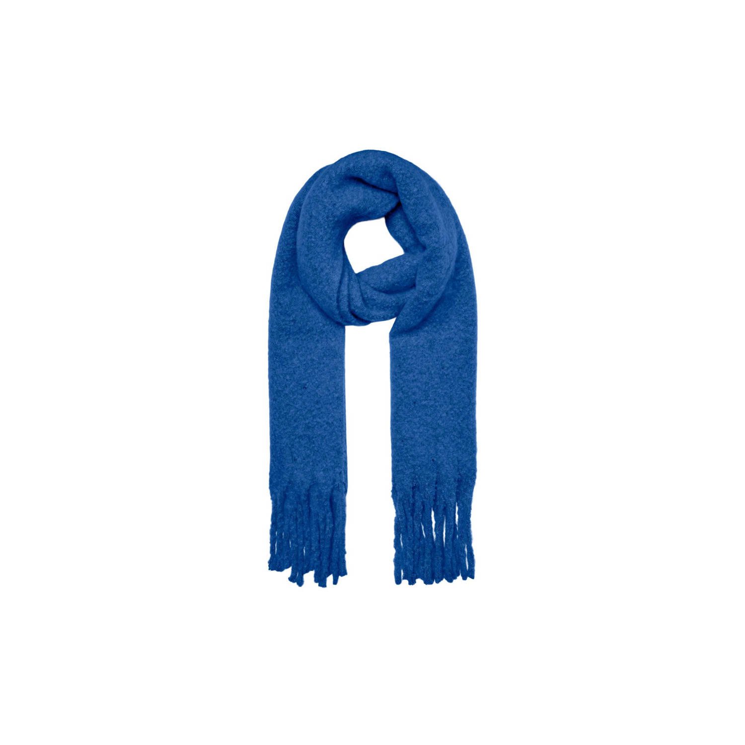 VERO MODA sjaal met franjes VMSARAH blauw