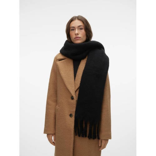VERO MODA sjaal met franjes VMIVY zwart afbeelding