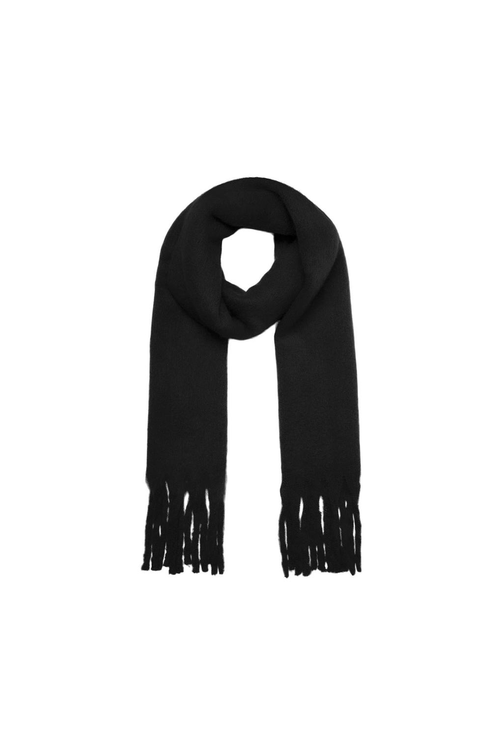 VERO MODA sjaal met franjes VMIVY zwart